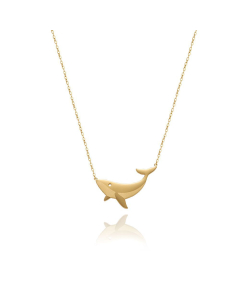Wholesale Stainless Steel Necklace Cartoon Whale Necklace 