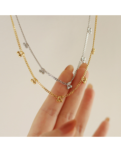 Wholesale Stainless Steel Clavicle Chain Fruit Cherry Pendant Necklace 