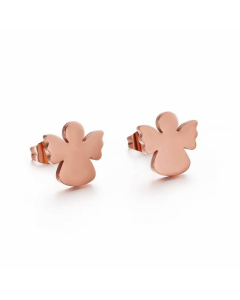 Simple Stainless Steel Cutting Angel Earrings Wholesale