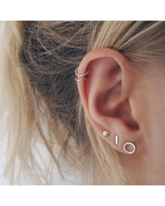 Hot-Selling Stainless Steel Geometric Without Pierced Ear Clips Earrings