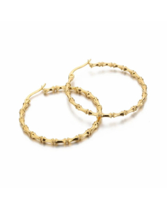 Fashion Geometric Titanium Steel Large Female Ear Hoop Jewelry