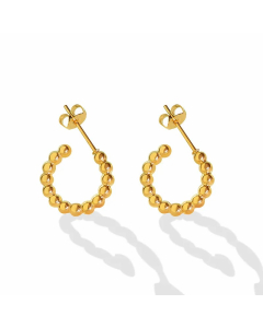 Fashion Geometric Circlr Simple Titamium Steel Earrings Ear Stud