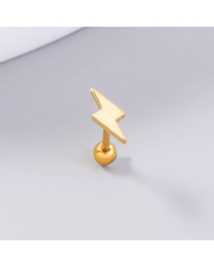 Fashion Stainless Steel Lightning Earrings Simple Stud Earrings