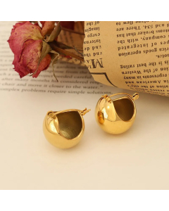 Autumn And Winter U-Shaped Geometric Minimalist Winter Earrings Titanium Steel