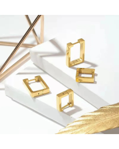Simple Fashion Geometric Stainless Steel Earrings