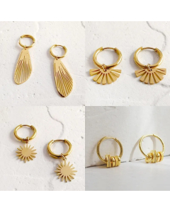 Fashion Non-Fading Stainless Steel Earrings Simple Earrings
