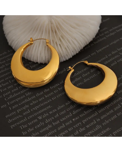 New Geometric U-Shaped Retro Design Titanium Steel Earrings