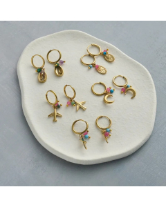 Fashion Geometric Cross Earrings Women Titanium Steel Earrings Wholesale