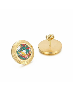 Simple Dragonfly Circle Earrings Wholesale Colorza