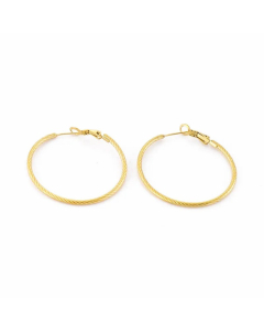 Fashion Big Circle Stainless Steel Earrings Wholesale Colorza