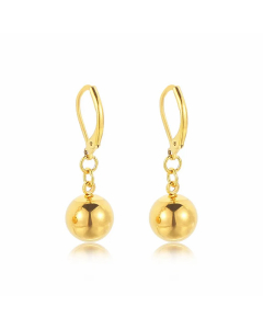 Stainless Steel Oval Ball Earrings Jewelry Wholesale Colorza
