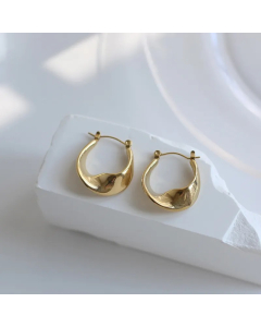 Korean Geometric Rotating Titanium Steel Earrings