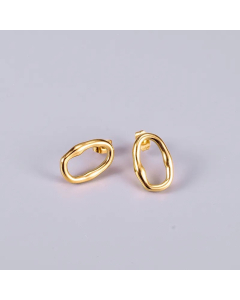 Colorza Jewelry Wholesale Three-Dimensional Ring Titanium Steel Earrings
