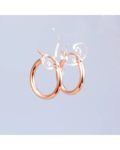 Colorza Simple Round Titanium Steel Hoop Earrings Wholesale Jewelry