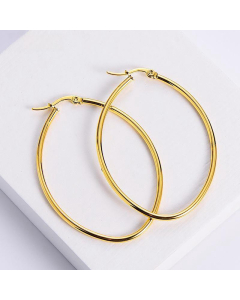 Polishing Round Line Titanium Steel Fashion Earrings