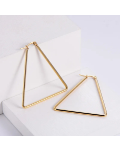 Titanium Steel Traingle Shaped Fashion Earrings Wholesale Jewelry Colorza