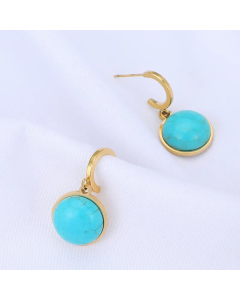 INS Style Geometric Stainless Steel Plating No Inlaid Earrings