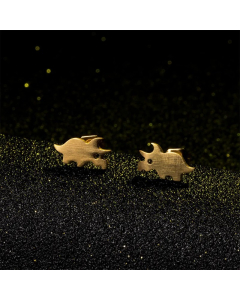 Simple Animal Rhinoceros Alloy Earrings Wholesale