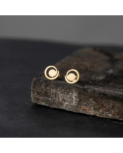 Simple Irregular Round Alloy Earrings Wholesale