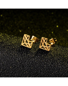Fashion Hollow Heart Alloy Earrings Wholesale