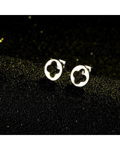 Simple Clover Alloy Earrings Wholesale