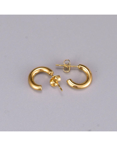 Korean C-Shaped Titanium Steel Earrings