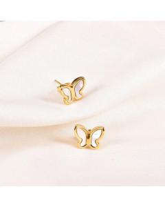 Fashion Shell Butterfly Titanium Steel Earrings Wholesale