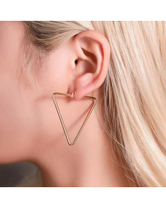 Geometric Earrings French Exaggerated Hollow Triangle Earrings Wholesales Fashion