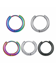 Color Retention Colorful Stainless Steel Ear Buckle Wild Earrings Wholesale
