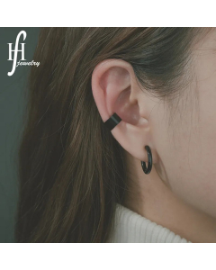 Korea Simple Without Pierced Ear Clip Titanium Steel Punk Style Ear Clip Bone Wholesale Colorza