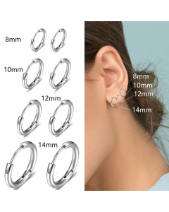 Simple Stainless Steel Earrings