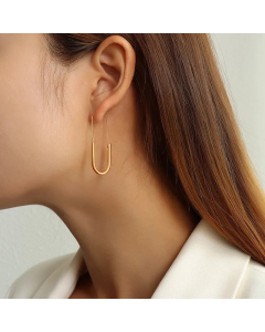 Simple Long Brooch Earrings