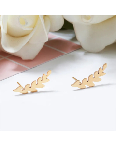 Simple Camphor Tree Leaf Earrings Wholesale