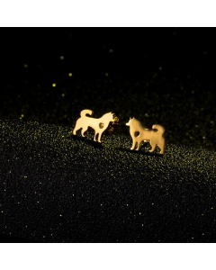 Simple Puppy Alloy Earrings Wholesale