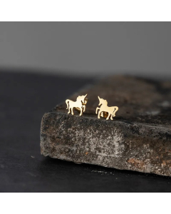 Simple Unicorn Alloy Earrings Wholesale