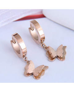 Butterfly Titanium Steel Earrings