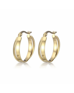 Simple Style Geometric Titanium Steel Earrings Plating Stainless Steel Earrings 1 Piece