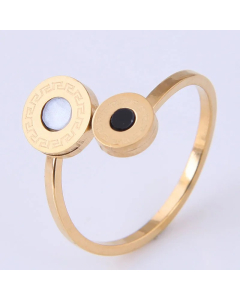 Korean Fashion Hip-Hop Simple Roman Numerals Stainless Steel Ring