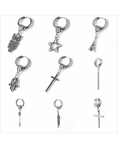 One Stainless Steel Men&#39;S Earrings