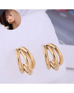 Fashion Sweet Simple Personality Titanium Steel Temperament Earrings