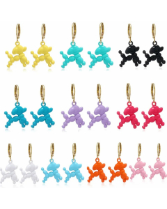 Fashion Cartoon New Dog Earrings Female Cute Animal Stainless Steel Earrings