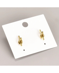 Fashion Simple Geometric Titanium Steel 18K Gold Plating Stud Earrings