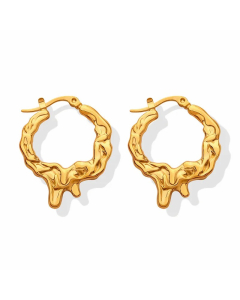 Women Retro Geometric Titanium Steel Earrings Plating No Inlaid Stainless Steel Earrings