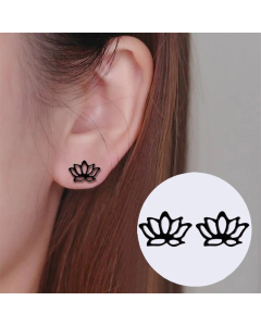 Women Simple Style Geometric Stainless Steel No Inlaid Ear Studs Stainless Steel Earrings