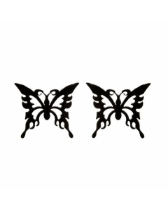 Women Simple Style Butterfly Stainless Steel No Inlaid Ear Studs Plating Stainless Steel Earrings