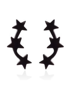 Women Simple Style Korean Style Star Stainless Steel No Inlaid Ear Studs Stainless Steel Earrings