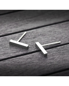 Women Simple Style Geometric Stainless Steel No Inlaid Ear Studs Stainless Steel Earrings