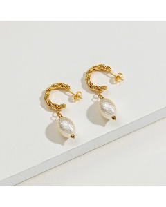 Fashion Geometric Stainless Steel Earrings Plating Stainless Steel Earrings
