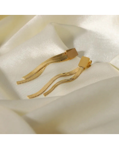 Fashion Geometric Stainless Steel Earrings Plating No Inlaid Stainless Steel Earrings