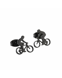 Original Design Bicycle Titanium Steel Ear Studs Plating No Inlaid Stainless Steel Earrings